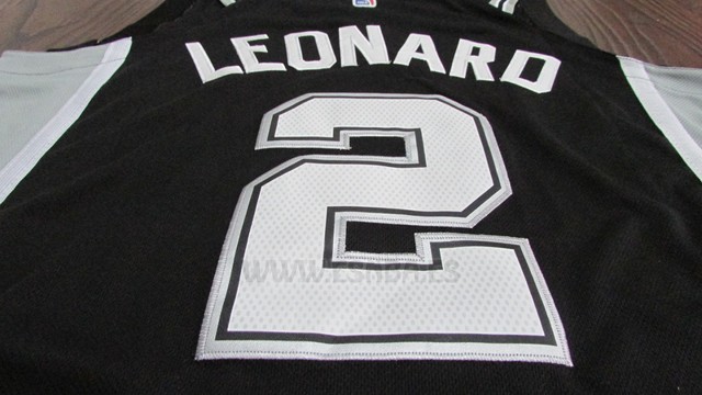 Camiseta Nino San Antonio Spurs Kawhi Leonard #2 2017-18 Negro